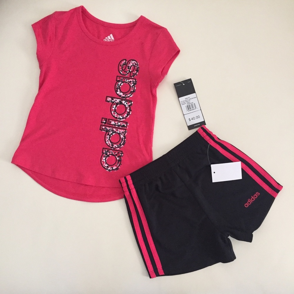 Adidas Cute Girl Shorts Set - Picture 1 of 4